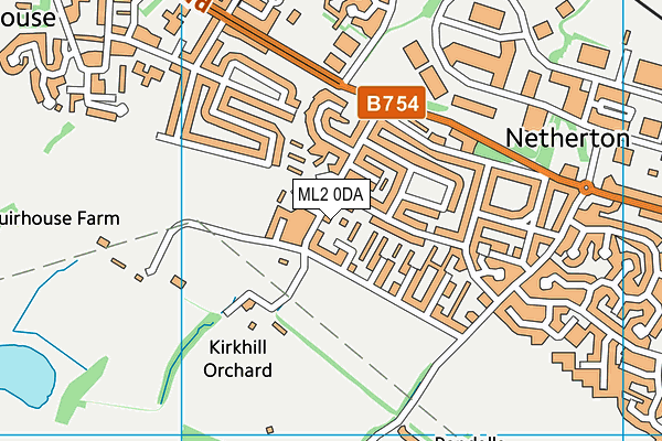 ML2 0DA map - OS VectorMap District (Ordnance Survey)