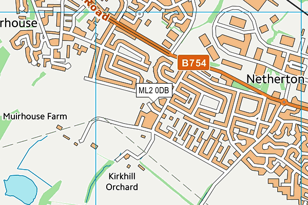 ML2 0DB map - OS VectorMap District (Ordnance Survey)