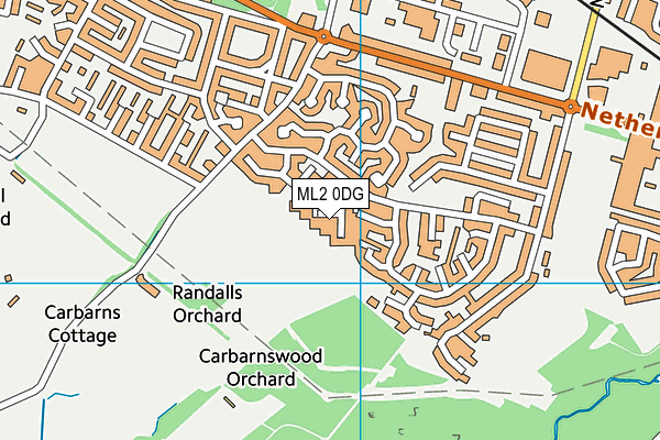 ML2 0DG map - OS VectorMap District (Ordnance Survey)