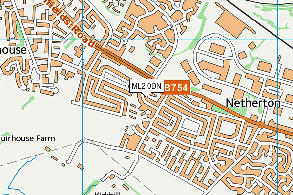 ML2 0DN map - OS VectorMap District (Ordnance Survey)