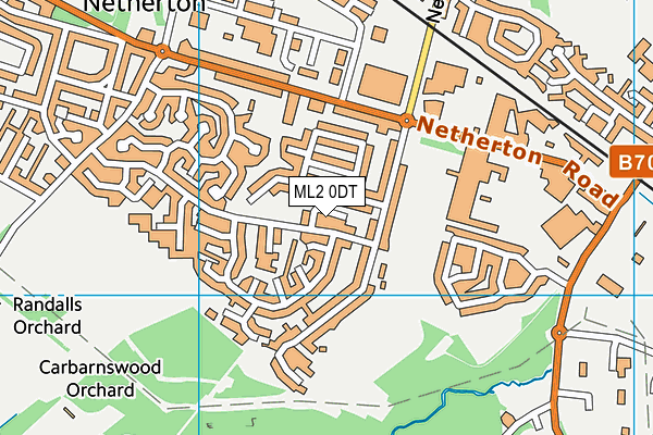 ML2 0DT map - OS VectorMap District (Ordnance Survey)
