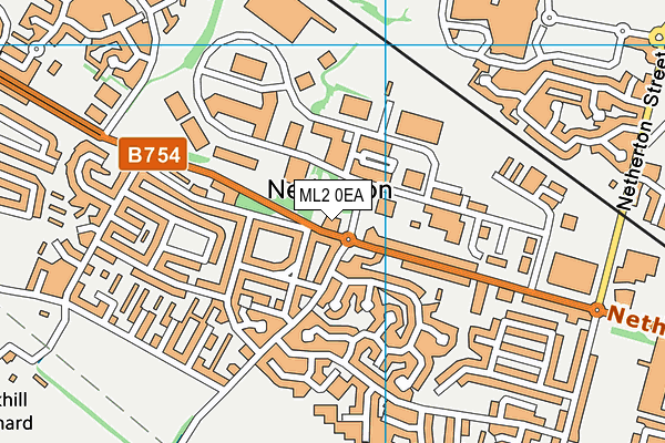 ML2 0EA map - OS VectorMap District (Ordnance Survey)