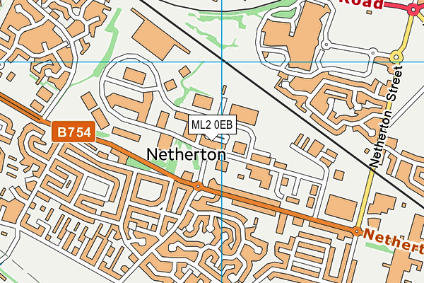 ML2 0EB map - OS VectorMap District (Ordnance Survey)