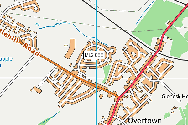 ML2 0EE map - OS VectorMap District (Ordnance Survey)