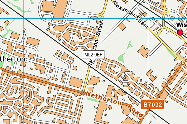 ML2 0EF map - OS VectorMap District (Ordnance Survey)