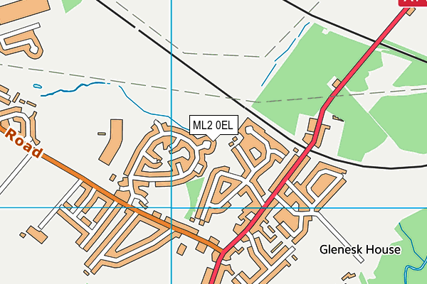 ML2 0EL map - OS VectorMap District (Ordnance Survey)