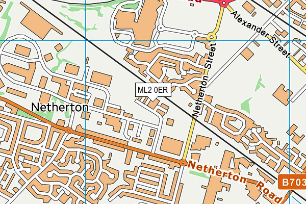 ML2 0ER map - OS VectorMap District (Ordnance Survey)