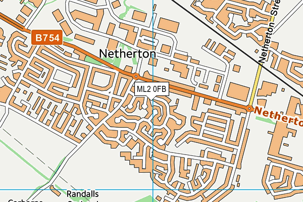 ML2 0FB map - OS VectorMap District (Ordnance Survey)