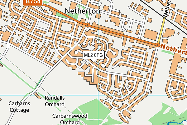 ML2 0FG map - OS VectorMap District (Ordnance Survey)