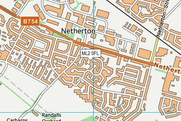 ML2 0FL map - OS VectorMap District (Ordnance Survey)