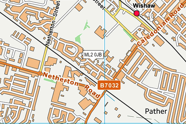 ML2 0JB map - OS VectorMap District (Ordnance Survey)