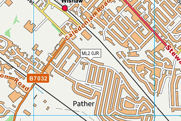 ML2 0JR map - OS VectorMap District (Ordnance Survey)