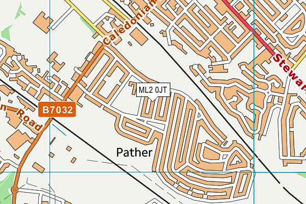 ML2 0JT map - OS VectorMap District (Ordnance Survey)