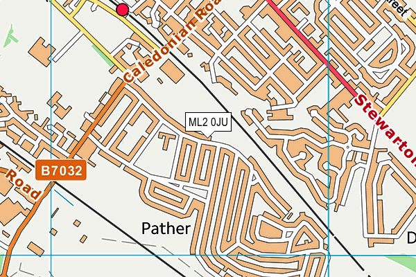 ML2 0JU map - OS VectorMap District (Ordnance Survey)