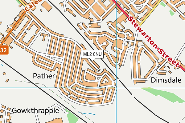 ML2 0NU map - OS VectorMap District (Ordnance Survey)