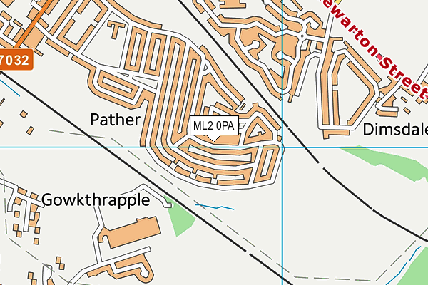 ML2 0PA map - OS VectorMap District (Ordnance Survey)