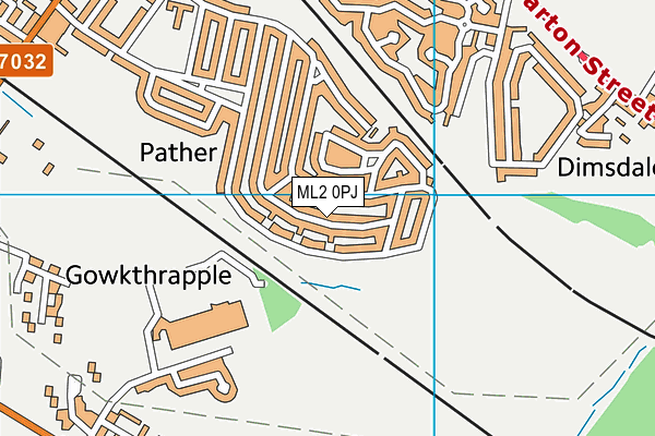 ML2 0PJ map - OS VectorMap District (Ordnance Survey)