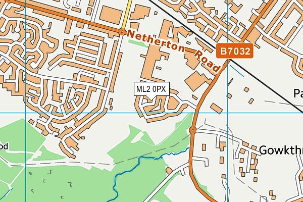 ML2 0PX map - OS VectorMap District (Ordnance Survey)