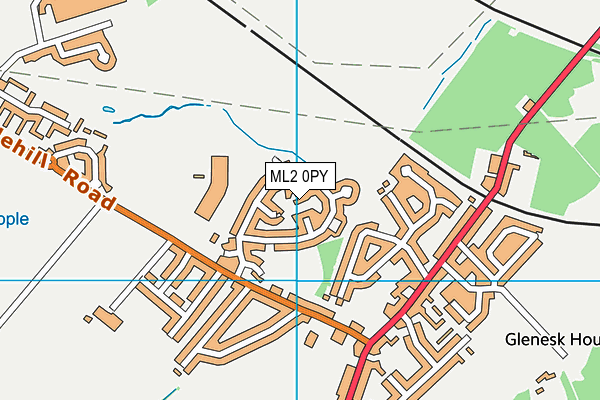 ML2 0PY map - OS VectorMap District (Ordnance Survey)