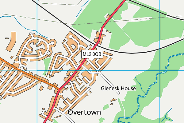 ML2 0QB map - OS VectorMap District (Ordnance Survey)