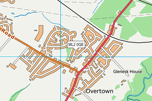 ML2 0QE map - OS VectorMap District (Ordnance Survey)