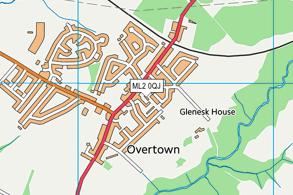 ML2 0QJ map - OS VectorMap District (Ordnance Survey)