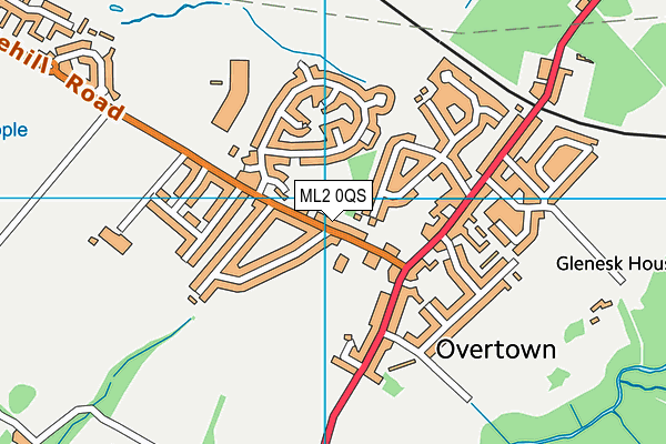 ML2 0QS map - OS VectorMap District (Ordnance Survey)