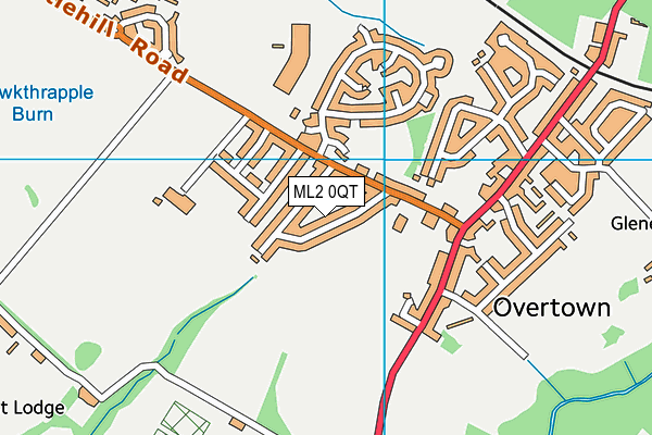ML2 0QT map - OS VectorMap District (Ordnance Survey)