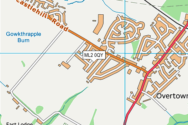 ML2 0QY map - OS VectorMap District (Ordnance Survey)