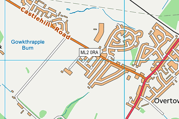 ML2 0RA map - OS VectorMap District (Ordnance Survey)