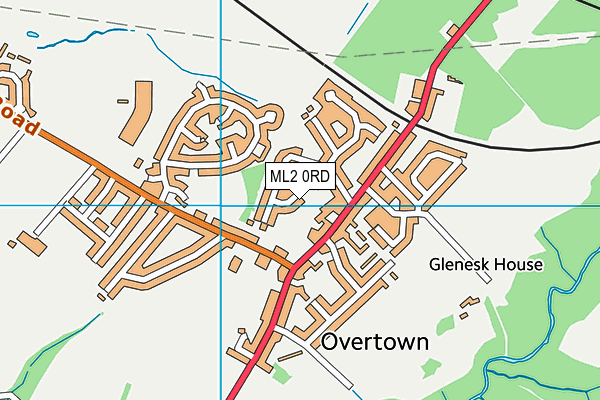 ML2 0RD map - OS VectorMap District (Ordnance Survey)