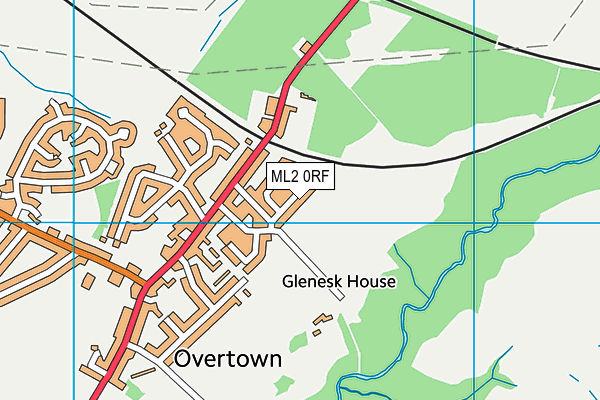 ML2 0RF map - OS VectorMap District (Ordnance Survey)