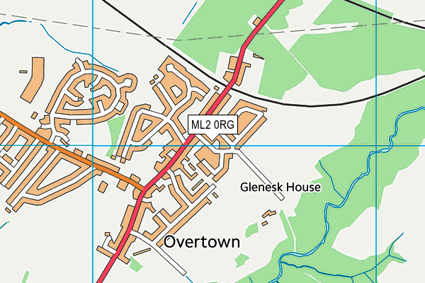 ML2 0RG map - OS VectorMap District (Ordnance Survey)