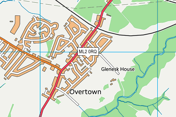 ML2 0RQ map - OS VectorMap District (Ordnance Survey)