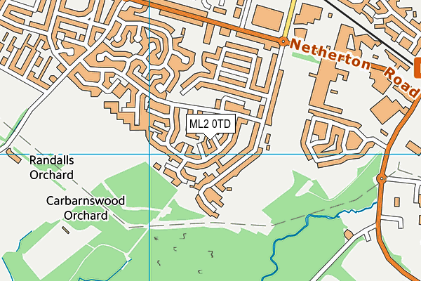 ML2 0TD map - OS VectorMap District (Ordnance Survey)