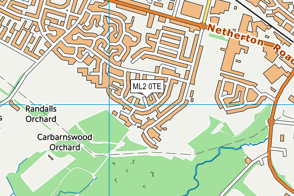 ML2 0TE map - OS VectorMap District (Ordnance Survey)