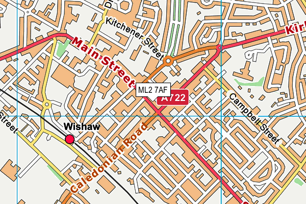 Map of MAJOR'S STORES (WISHAW) LTD at district scale