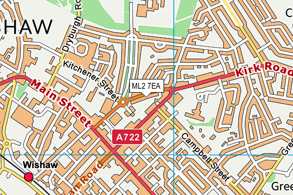 ML2 7EA map - OS VectorMap District (Ordnance Survey)