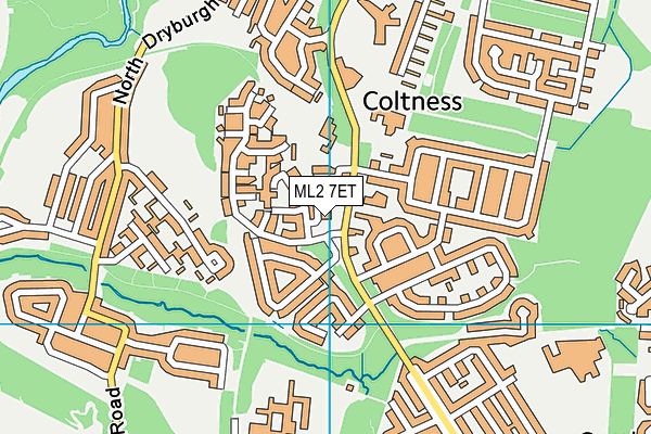 ML2 7ET map - OS VectorMap District (Ordnance Survey)