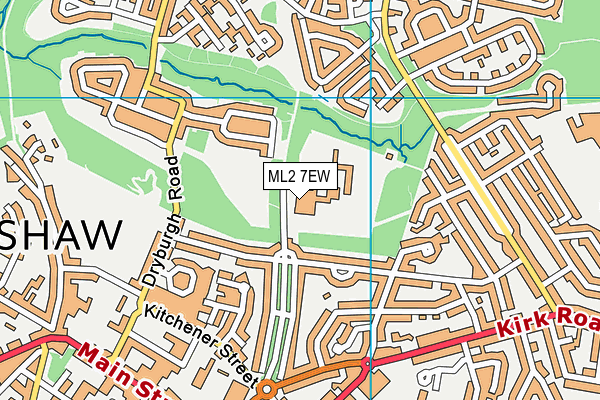 ML2 7EW map - OS VectorMap District (Ordnance Survey)