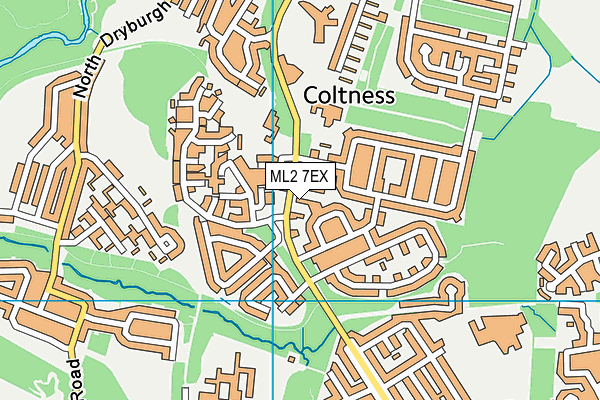 ML2 7EX map - OS VectorMap District (Ordnance Survey)
