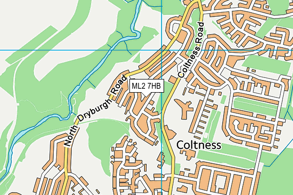 ML2 7HB map - OS VectorMap District (Ordnance Survey)