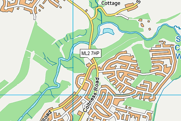 ML2 7HP map - OS VectorMap District (Ordnance Survey)