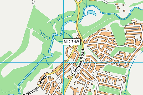 ML2 7HW map - OS VectorMap District (Ordnance Survey)