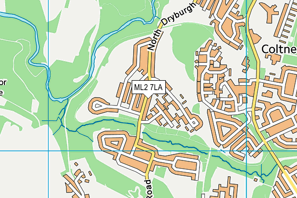 ML2 7LA map - OS VectorMap District (Ordnance Survey)