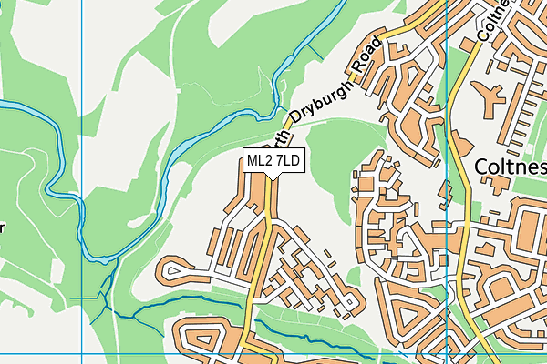 ML2 7LD map - OS VectorMap District (Ordnance Survey)