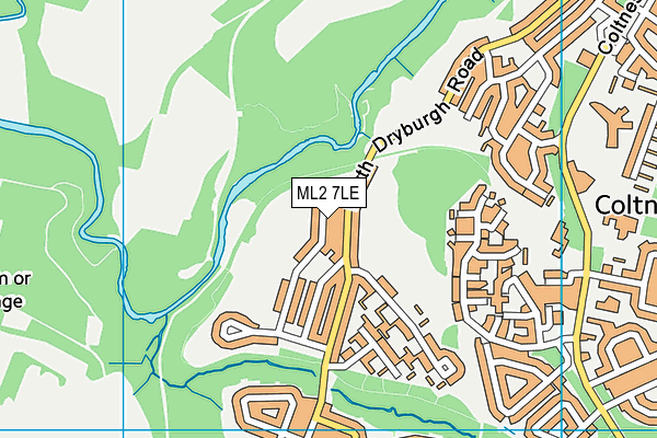 ML2 7LE map - OS VectorMap District (Ordnance Survey)