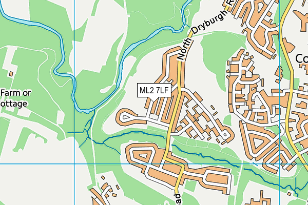 ML2 7LF map - OS VectorMap District (Ordnance Survey)