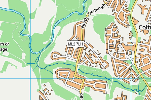 ML2 7LH map - OS VectorMap District (Ordnance Survey)