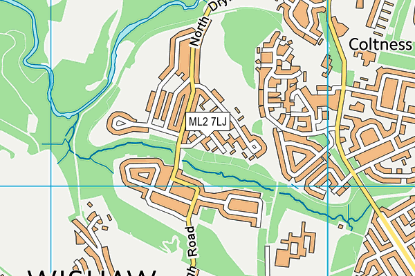 ML2 7LJ map - OS VectorMap District (Ordnance Survey)